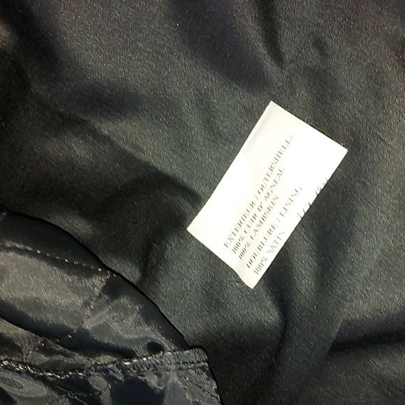 Laurence Roy leather jacket, size XXL, winter lining, lambskin, black - Picture 3 of 7